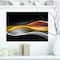 Designart - 3D Gold Silver Wave Design - Abstract Canvas art print